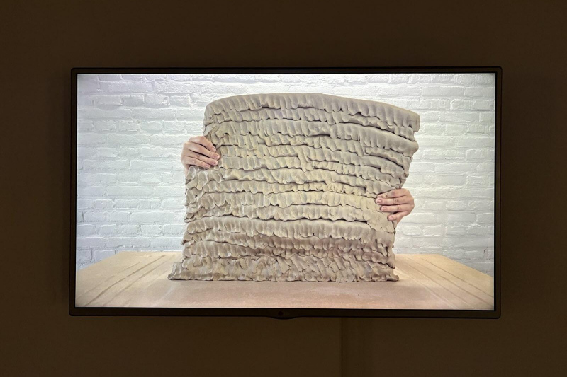 Installation shot of Clayaway in the exhibition Relationscapes: Framing at Herbert Read Gallery.&nbsp;